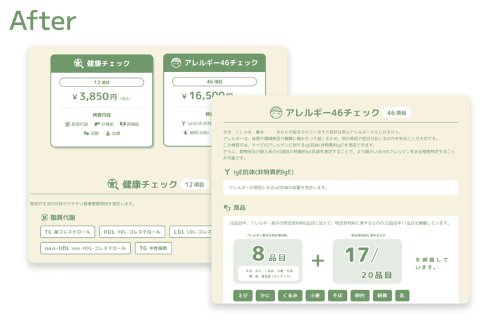 情報一覧性の向上
