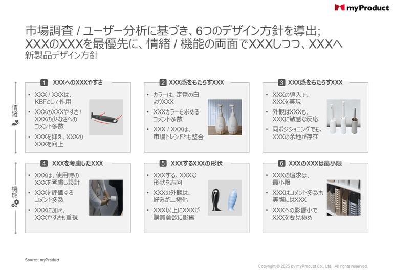 新製品デザイン方針