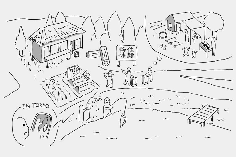地域の将来像イラスト (1年後)