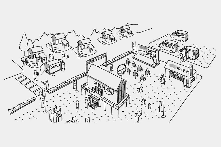 地域の将来像イラスト (5年後)