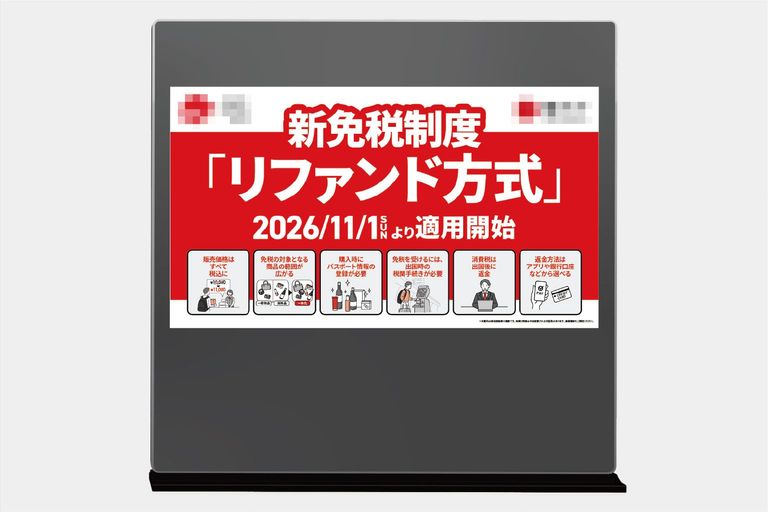 旅行者向けデジタルサイネージ (静止画)